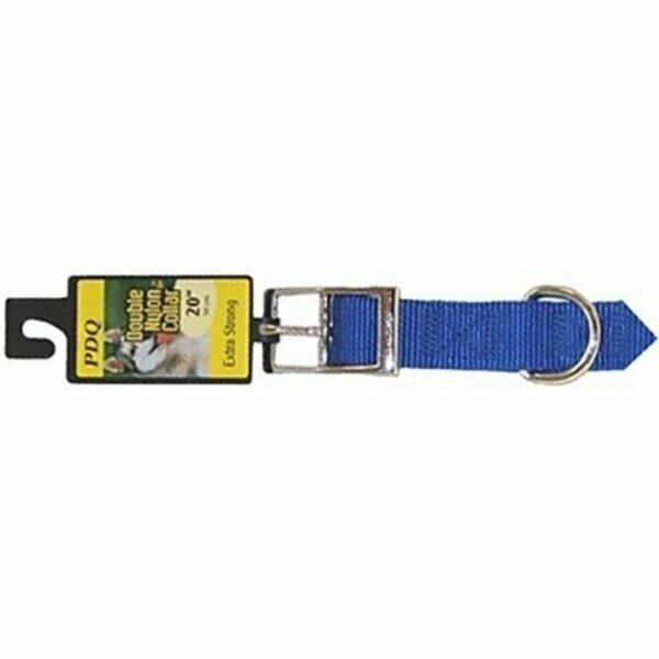 Digger's Dog Collar, 22 in L, 1 in W, Nylon, Blue, Boss Pet, Mfr#: 2952202